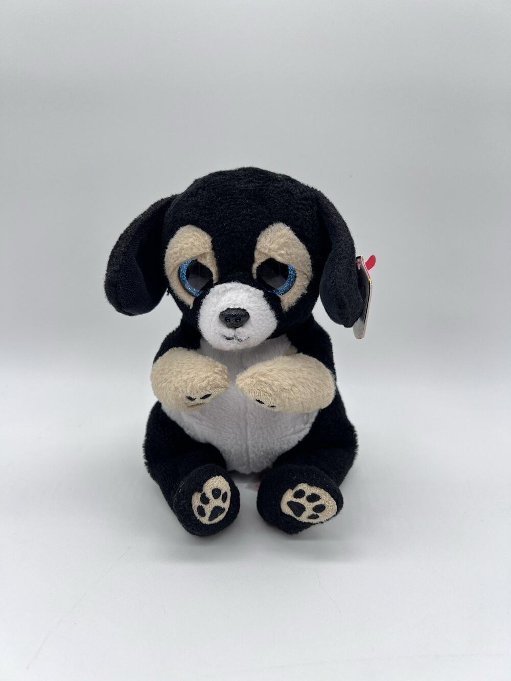 TY Puppy Dog Ranger Plush Stuffed Animal Black Glitter Eyes Soft Toy 8.5” 2025